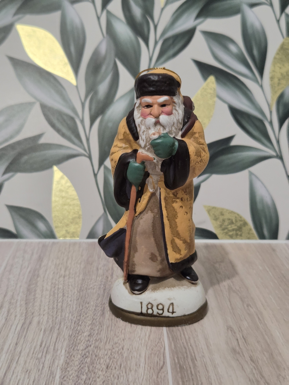 Vintage 1986 Memories of Santa 1894 Nicklo Austrian Figurine Ornament in Box
